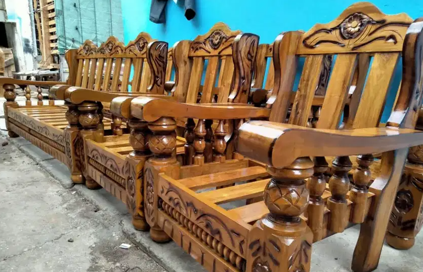 Wooden Sofa in Chennai | Best Teak Wood Sofa in Chennai